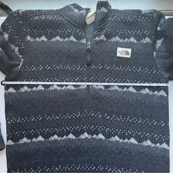 The North Face Fleece Zip Men’s Jacket Black Gray Size Small - Picture 5 of 7